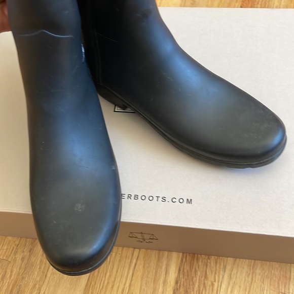 Hunter Shoes Hunter Original Tall Boot Refined B Strap Black Rain